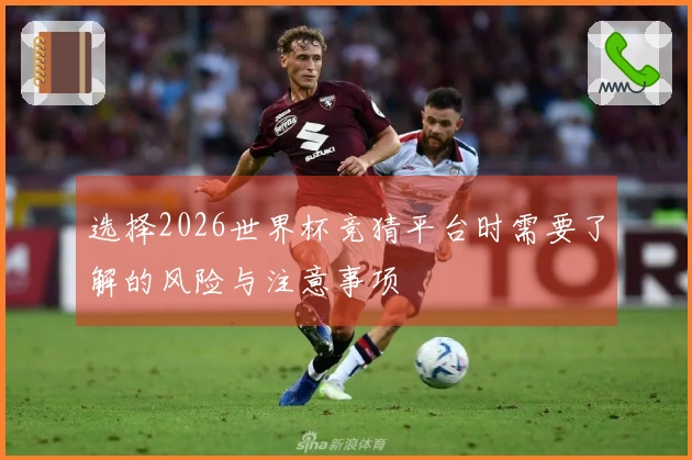 选择2026世界杯竞猜平台时需要了解的风险与注意事项